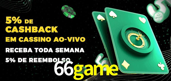 Promoções do cassino ao Vivo 66game